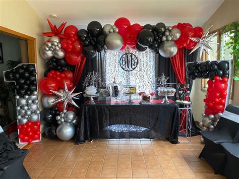 birthday decorations red and black|More.